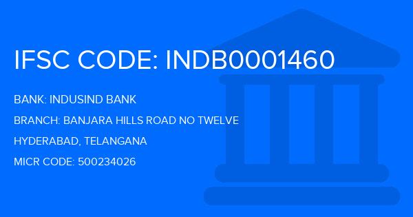 Indusind Bank Banjara Hills Road No Twelve Branch IFSC Code