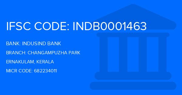 Indusind Bank Changampuzha Park Branch IFSC Code