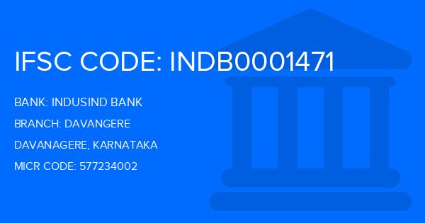 Indusind Bank Davangere Branch IFSC Code