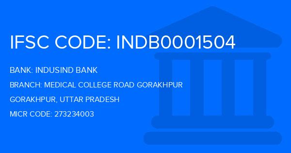 Indusind Bank Medical College Road Gorakhpur Branch IFSC Code