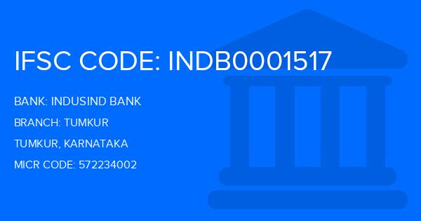 Indusind Bank Tumkur Branch IFSC Code