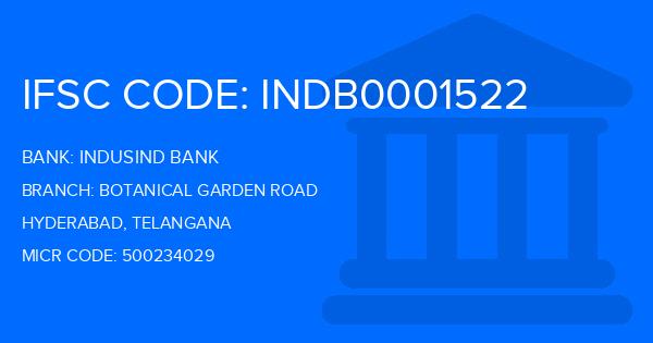 Indusind Bank Botanical Garden Road Branch IFSC Code