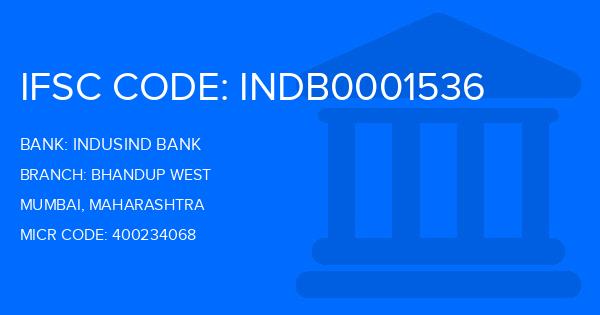 Indusind Bank Bhandup West Branch IFSC Code