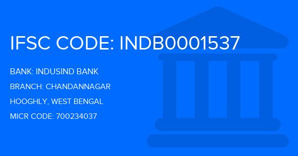 Indusind Bank Chandannagar Branch IFSC Code