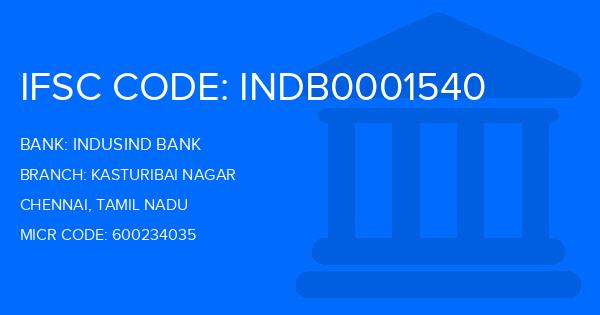 Indusind Bank Kasturibai Nagar Branch IFSC Code