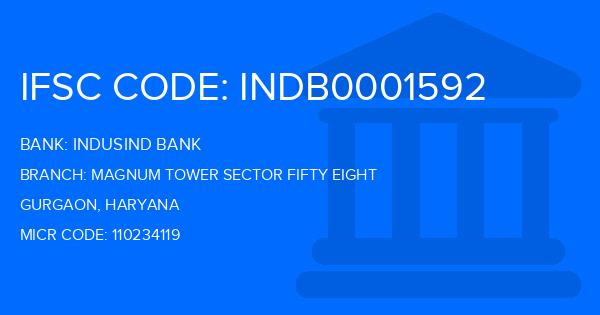 Indusind Bank Magnum Tower Sector Fifty Eight Branch IFSC Code