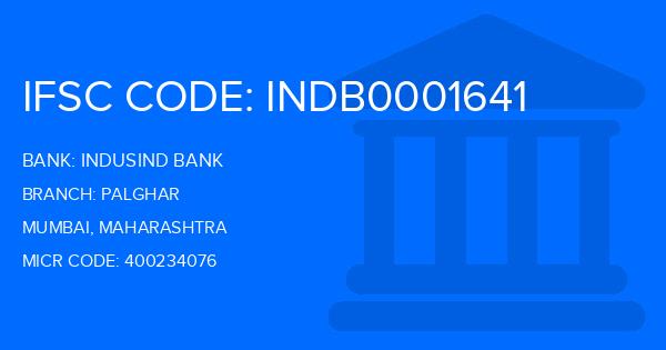 Indusind Bank Palghar Branch IFSC Code