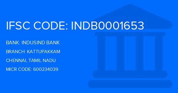 Indusind Bank Kattupakkam Branch IFSC Code