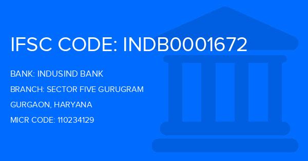 Indusind Bank Sector Five Gurugram Branch IFSC Code