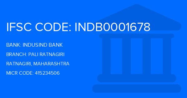 Indusind Bank Pali Ratnagiri Branch IFSC Code