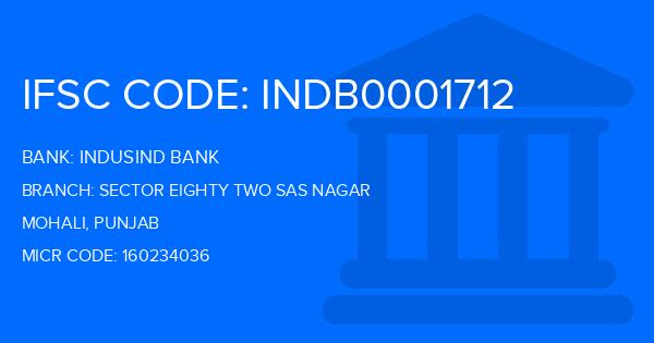 Indusind Bank Sector Eighty Two Sas Nagar Branch IFSC Code