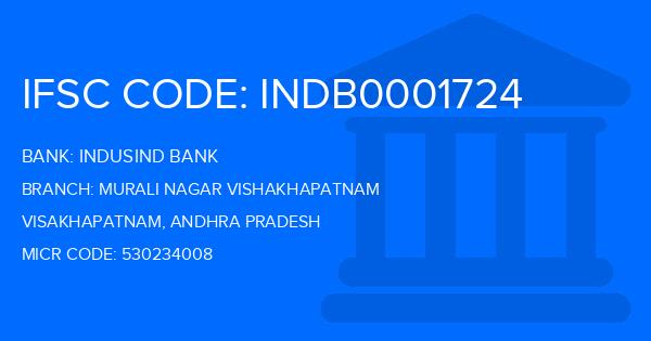 Indusind Bank Murali Nagar Vishakhapatnam Branch IFSC Code