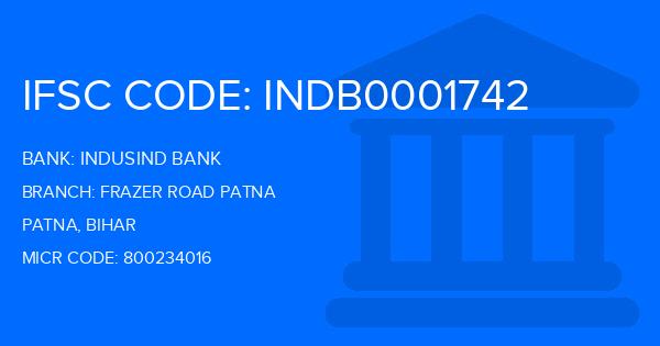 Indusind Bank Frazer Road Patna Branch IFSC Code