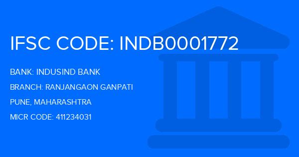 Indusind Bank Ranjangaon Ganpati Branch IFSC Code