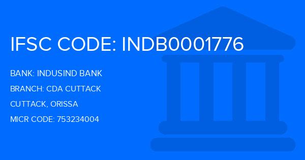 Indusind Bank Cda Cuttack Branch IFSC Code