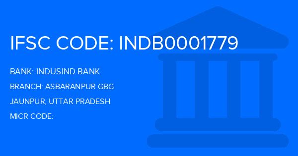 Indusind Bank Asbaranpur Gbg Branch IFSC Code