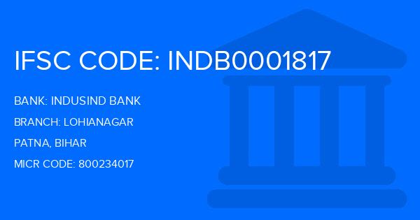 Indusind Bank Lohianagar Branch IFSC Code