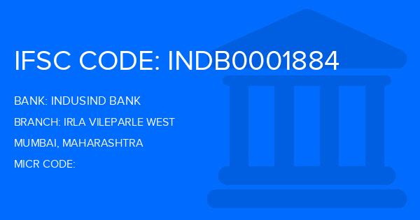 Indusind Bank Irla Vileparle West Branch IFSC Code