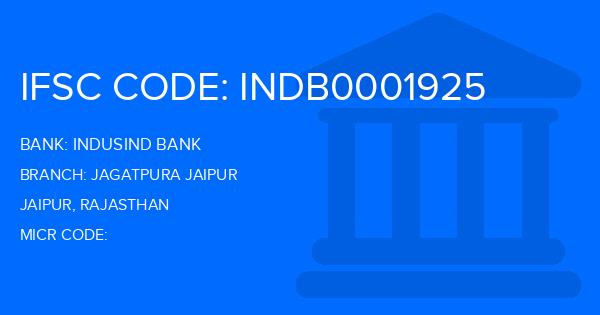 Indusind Bank Jagatpura Jaipur Branch IFSC Code
