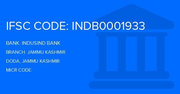 Indusind Bank Jammu Kashmir Branch IFSC Code