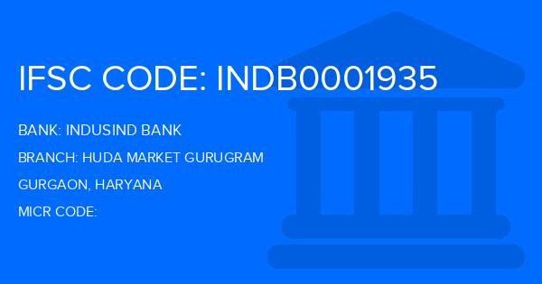 Indusind Bank Huda Market Gurugram Branch IFSC Code