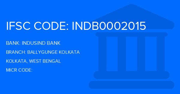Indusind Bank Ballygunge Kolkata Branch IFSC Code