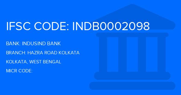 Indusind Bank Hazra Road Kolkata Branch IFSC Code