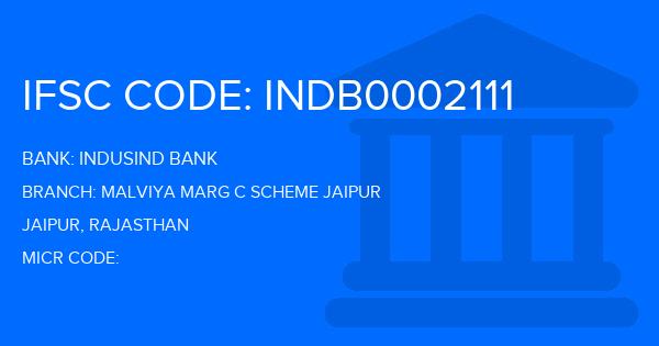 Indusind Bank Malviya Marg C Scheme Jaipur Branch IFSC Code