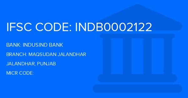 Indusind Bank Maqsudan Jalandhar Branch IFSC Code