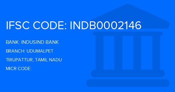 Indusind Bank Udumalpet Branch IFSC Code