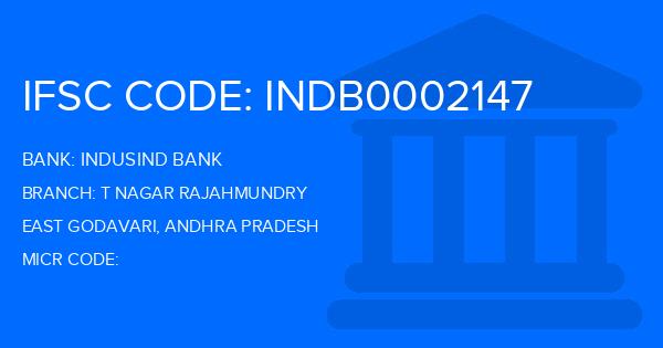 Indusind Bank T Nagar Rajahmundry Branch IFSC Code