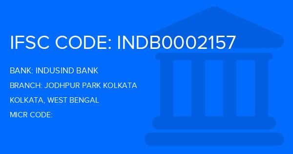 Indusind Bank Jodhpur Park Kolkata Branch IFSC Code