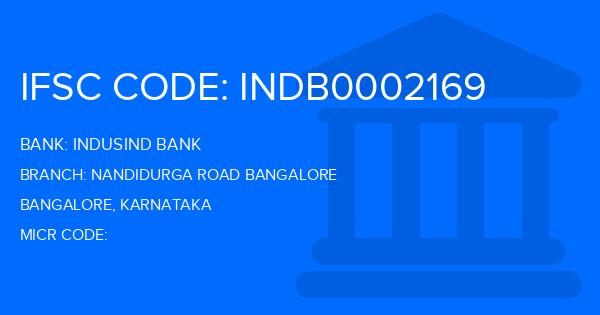 Indusind Bank Nandidurga Road Bangalore Branch IFSC Code