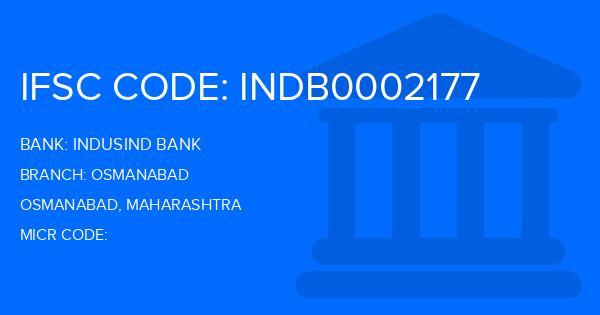 Indusind Bank Osmanabad Branch IFSC Code