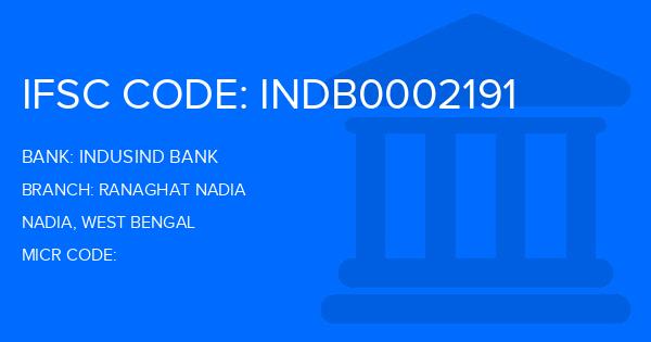 Indusind Bank Ranaghat Nadia Branch IFSC Code