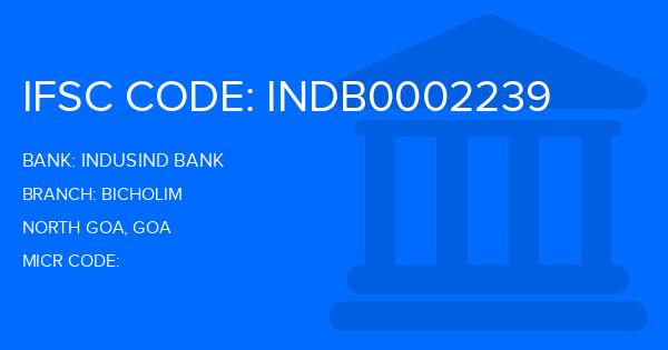 Indusind Bank Bicholim Branch IFSC Code