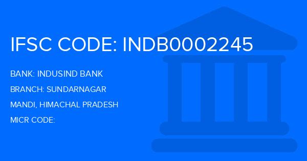Indusind Bank Sundarnagar Branch IFSC Code