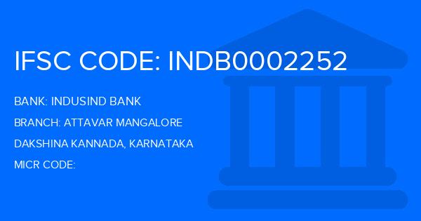 Indusind Bank Attavar Mangalore Branch IFSC Code