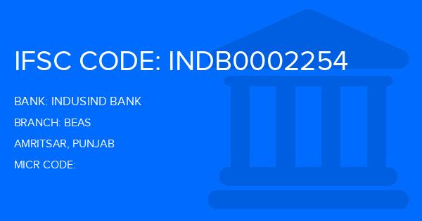 Indusind Bank Beas Branch IFSC Code