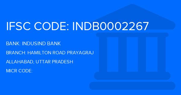 Indusind Bank Hamilton Road Prayagraj Branch IFSC Code