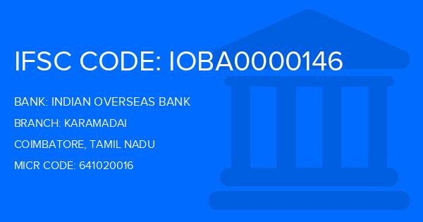 Indian Overseas Bank (IOB) Karamadai Branch IFSC Code