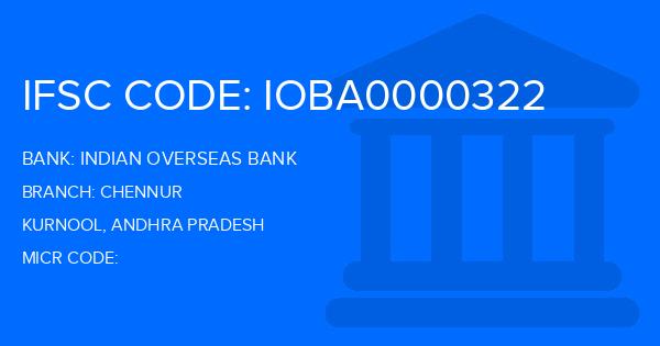 Indian Overseas Bank (IOB) Chennur Branch IFSC Code