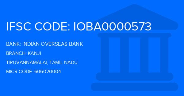 Indian Overseas Bank (IOB) Kanji Branch IFSC Code