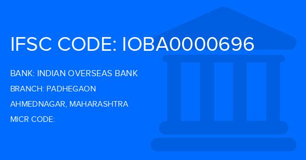 Indian Overseas Bank (IOB) Padhegaon Branch IFSC Code