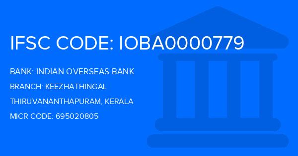 Indian Overseas Bank (IOB) Keezhathingal Branch IFSC Code