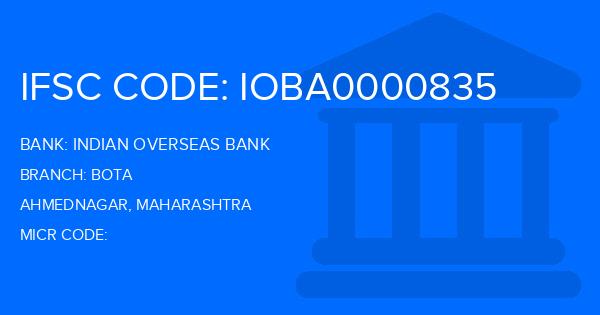 Indian Overseas Bank (IOB) Bota Branch IFSC Code