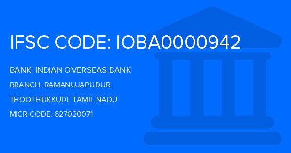 Indian Overseas Bank (IOB) Ramanujapudur Branch IFSC Code