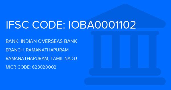 Indian Overseas Bank (IOB) Ramanathapuram Branch IFSC Code