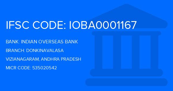 Indian Overseas Bank (IOB) Donkinavalasa Branch IFSC Code