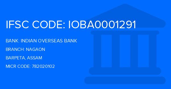 Indian Overseas Bank (IOB) Nagaon Branch IFSC Code
